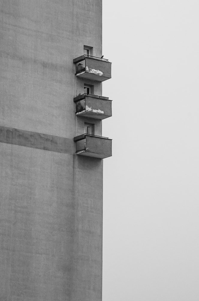 Adam Mazek Photography Warsaw minimalism 2016. Isolation. Imprisoned. The Wall.