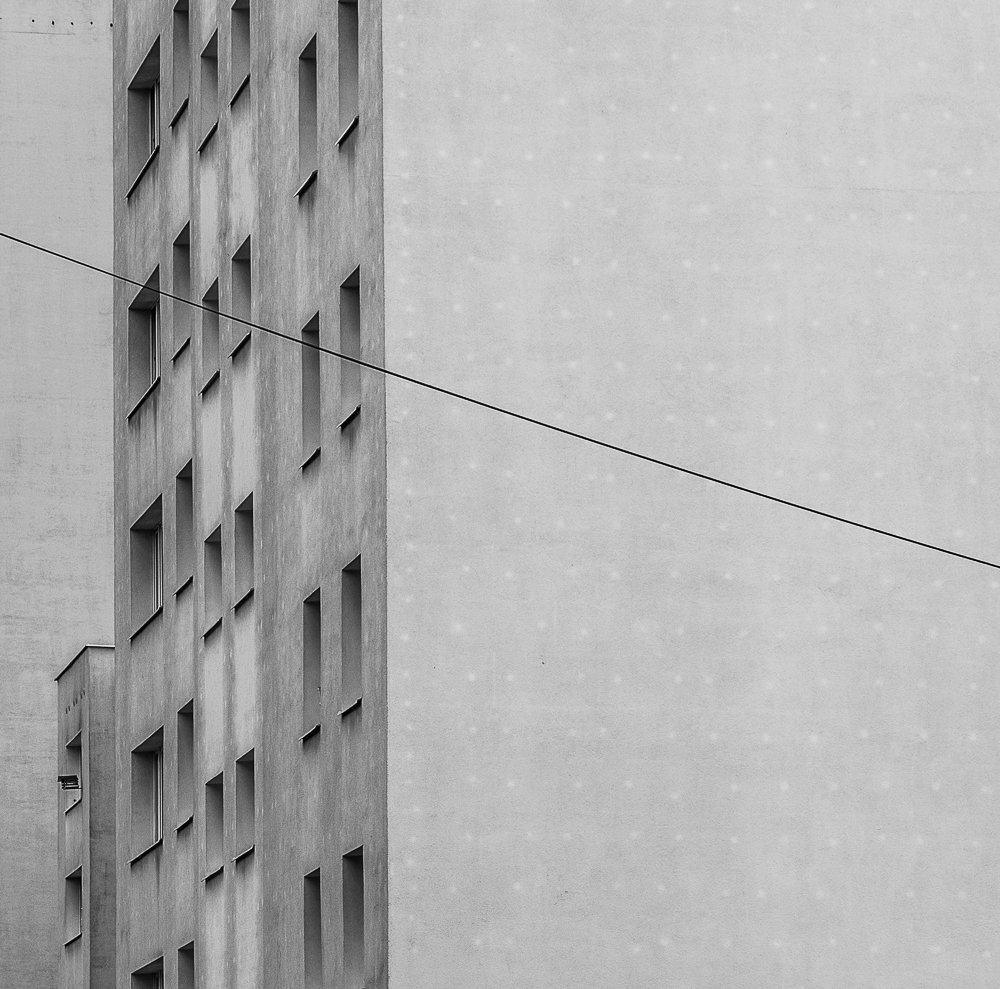 Adam Mazek Photography "Back to the past" Warsaw 2017. Line. Inspired by Lem. Square. Perspective. Concrete.