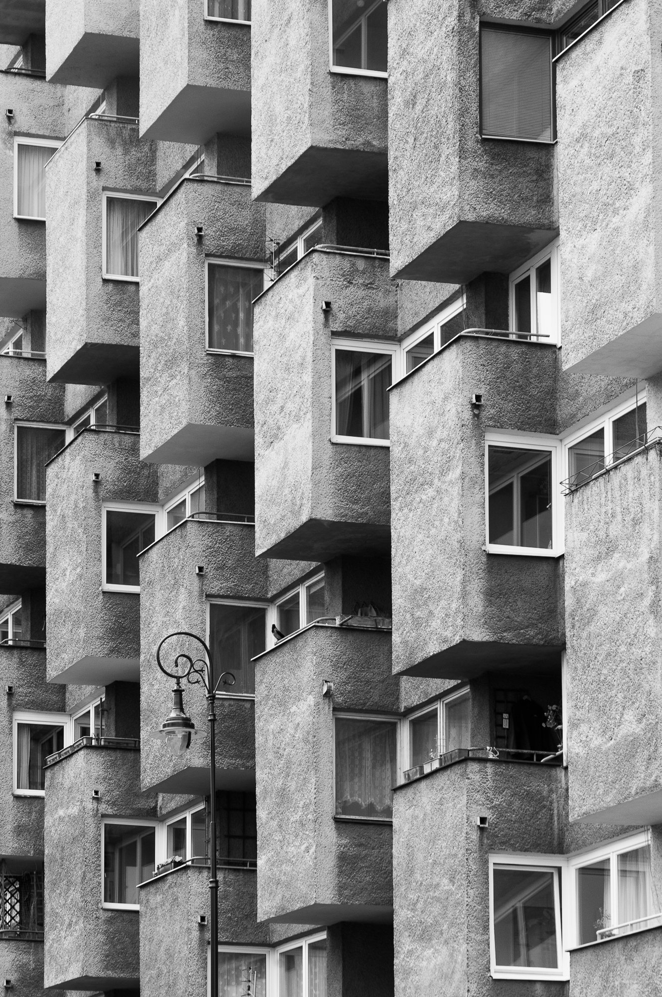 Adam Mazek Photography Warsaw 2016. Windows. Perspective. Block of flats.