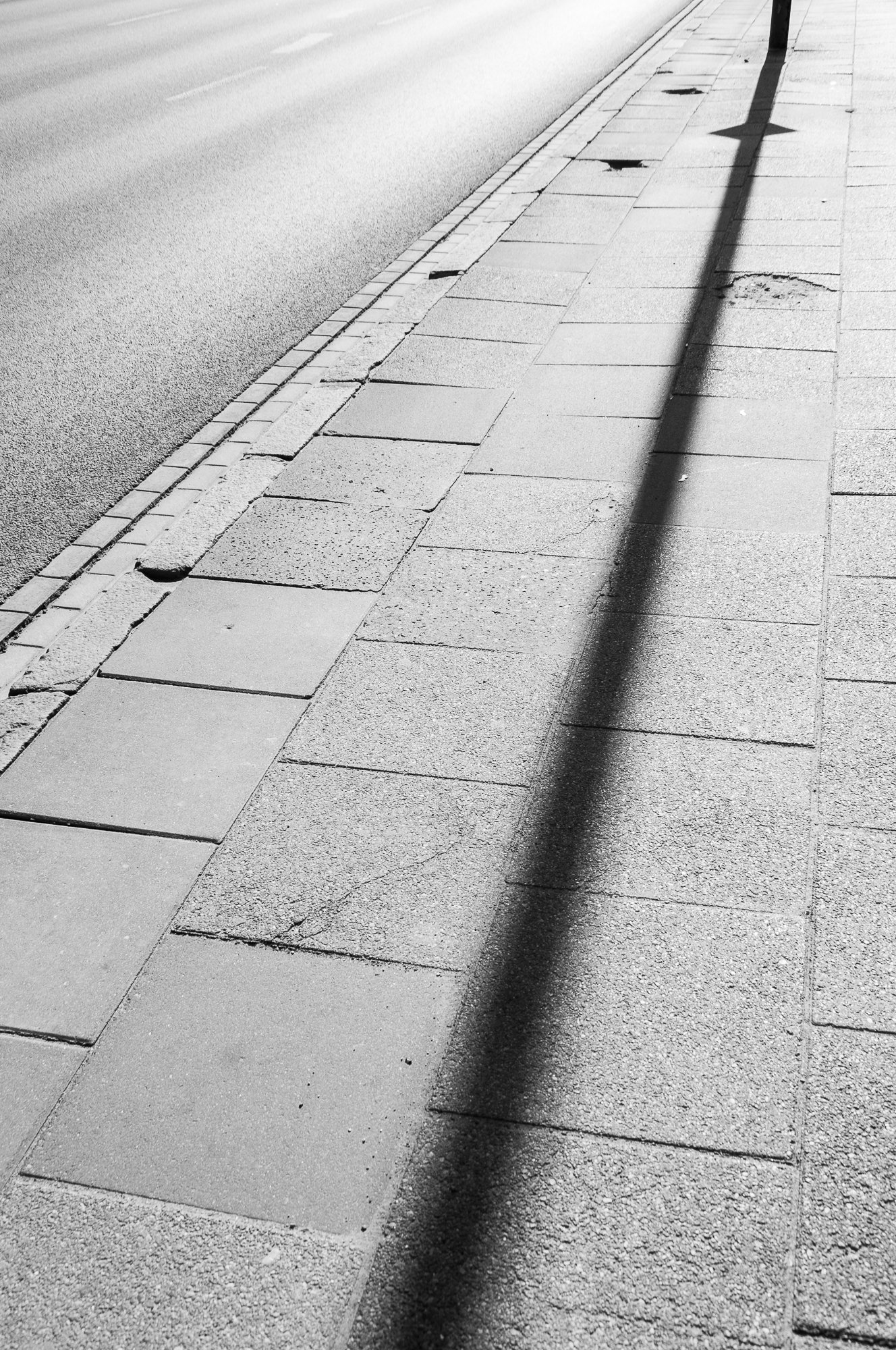 Adam Mazek Photography. Warsaw (Warszawa) 2018. Minimalism. Long shadow. Post: "Tough challenge."