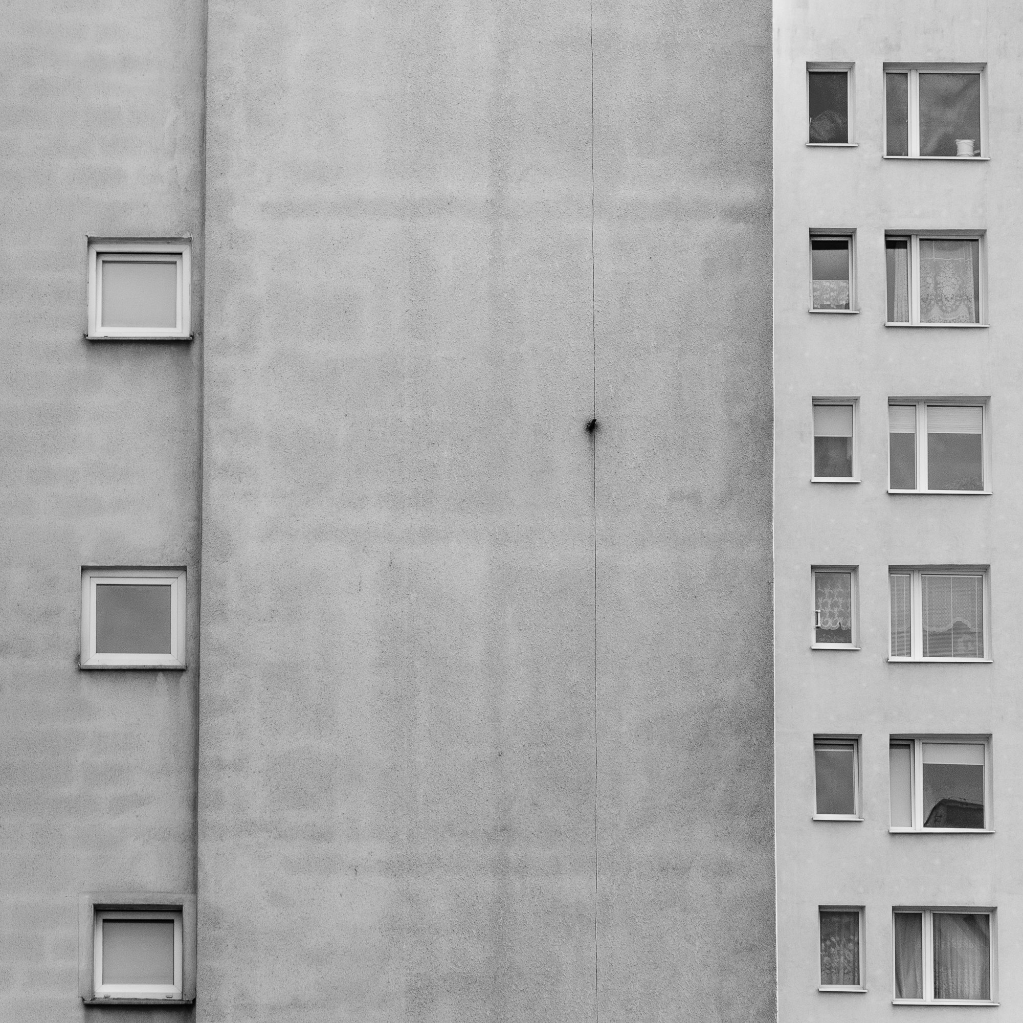 Adam Mazek Photography. Warsaw (Warszawa) 2017. Square. Perspective. Minimalism. Blocks of flats. M.C. Escher.