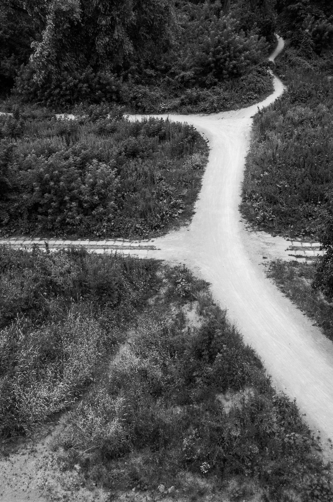 Adam Mazek Photography Warsaw (Warszawa) 2019. Post: "Shortcuts." Minimalism. It's my way. Path. Crossroads.