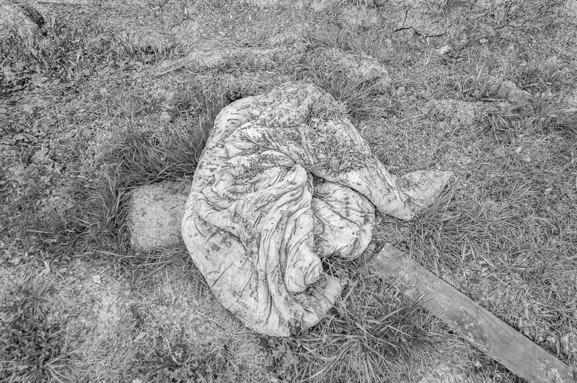 Adam Mazek Photography Warsaw 2018. Post: "Rags." Abstraction. Elephant's fetus.